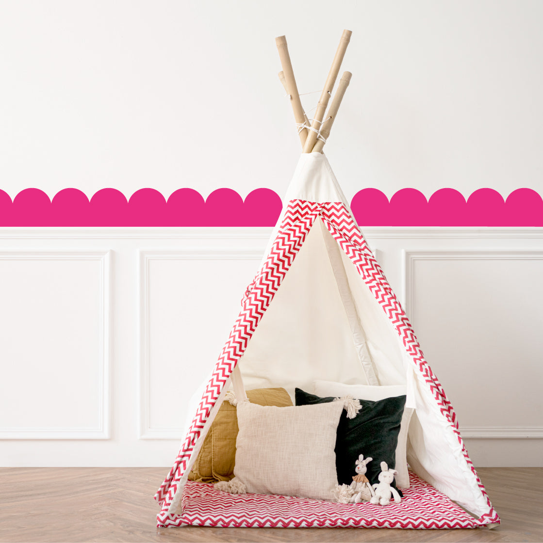 Scallop Edge Wall Stickers