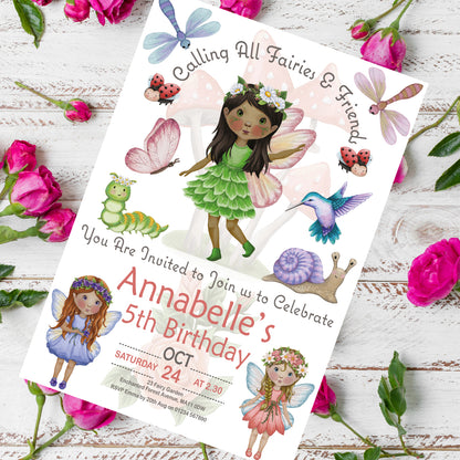Fairy Party Invite - Downloadable