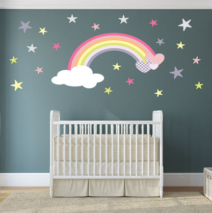 Rainbow Wall Sticker Baby Girls Nursery