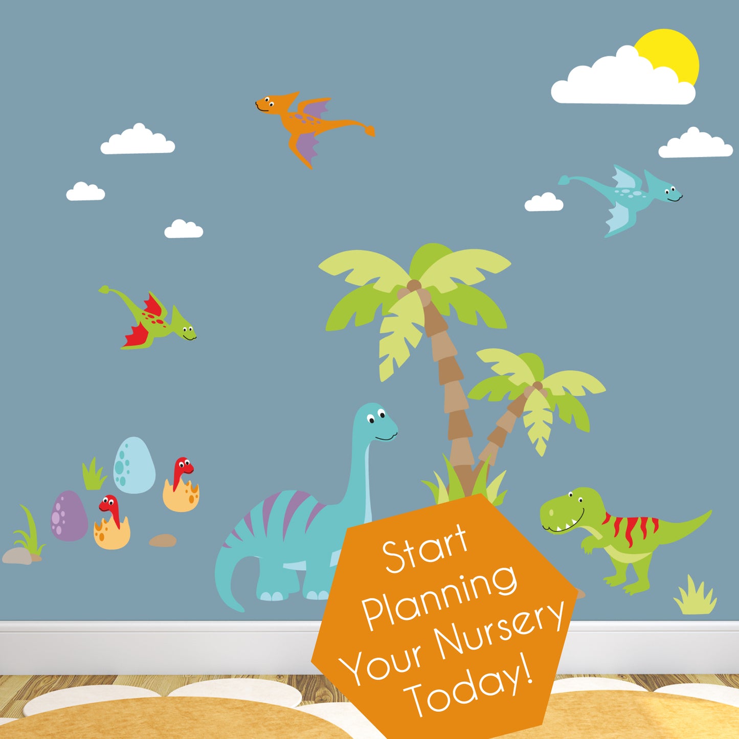 Dinosaur Nursery Wall Stickers