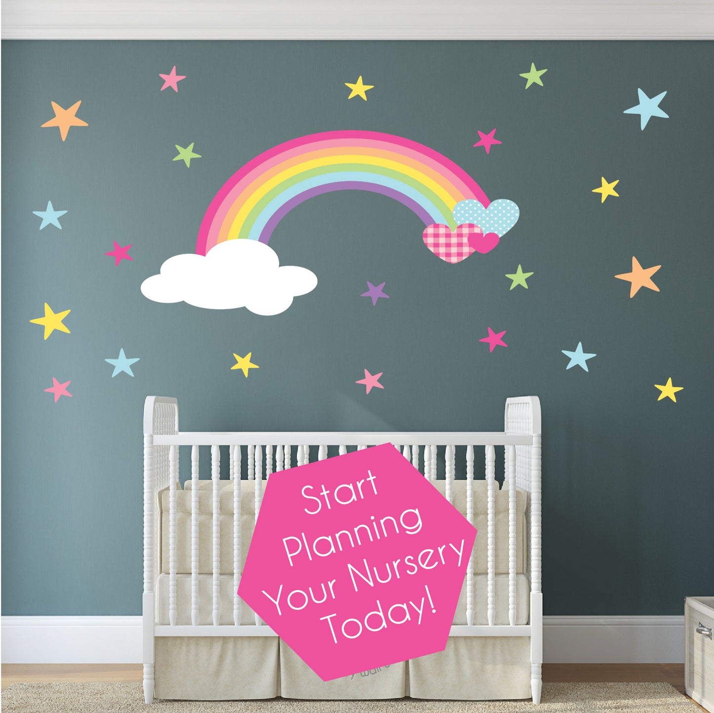 Rainbow Nursery Wall Sticker