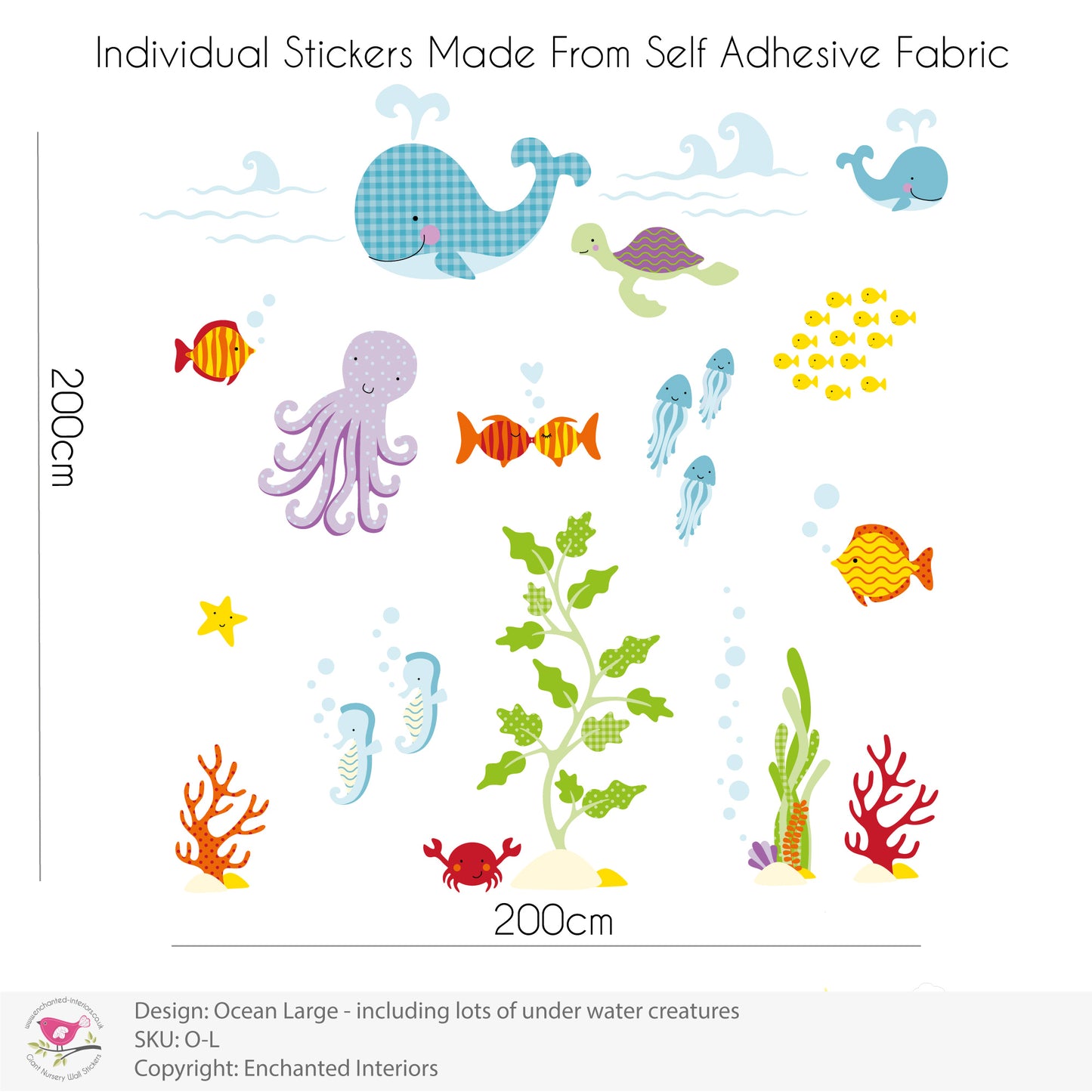 Large Ocean Nursery Wall Stickers