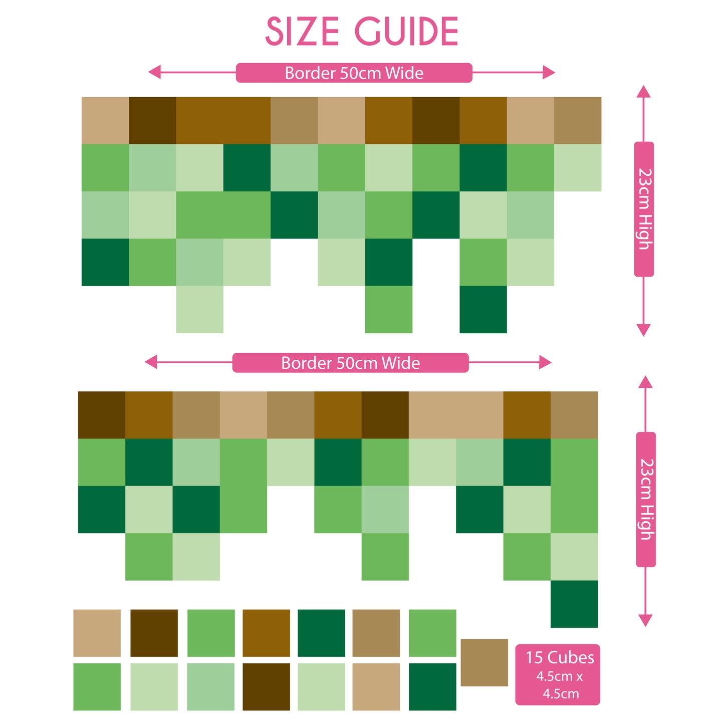 Pixel Border Wall Stickers