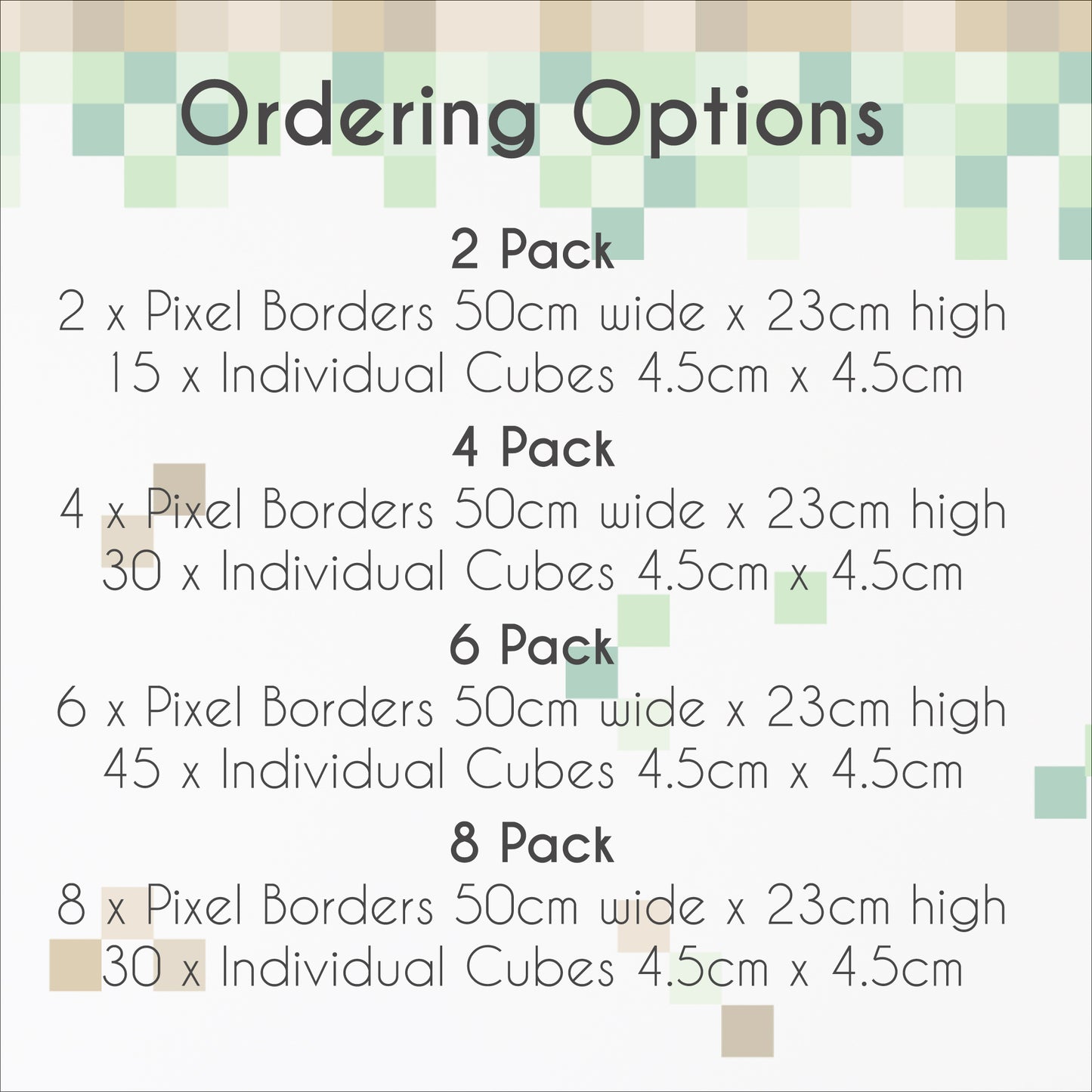 Pixel Border Wall Stickers Lava