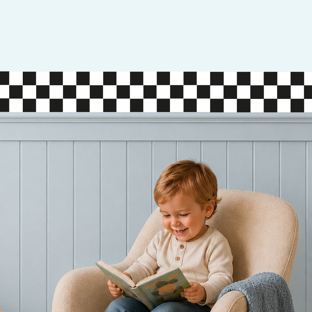 Racing Car Themed Wall Sticker Border
