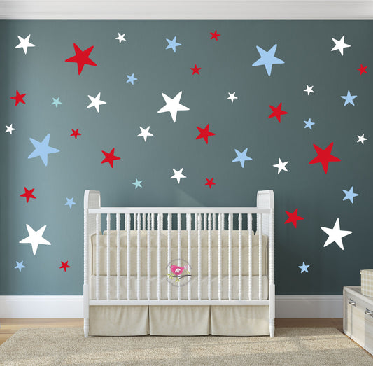 Star Wall Stickers Baby Boys or Girls Nursery