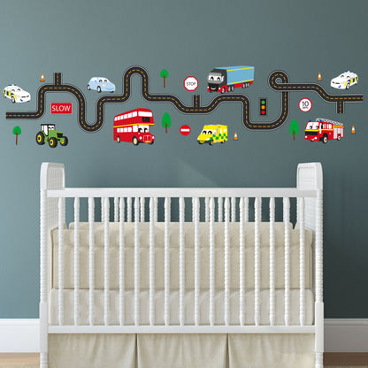 Transport Wall Stickers for Baby Boys Nursery