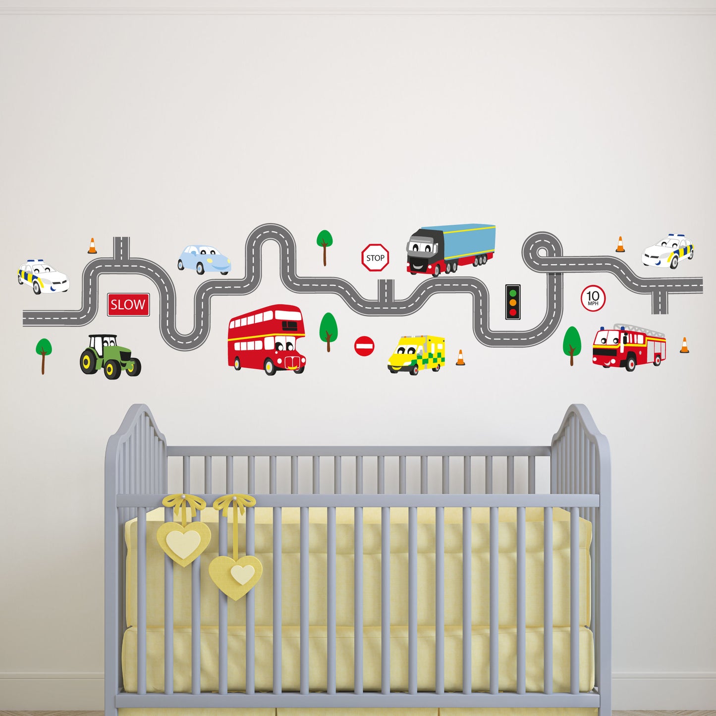 Transport Wall Stickers for Baby Boys Nursery