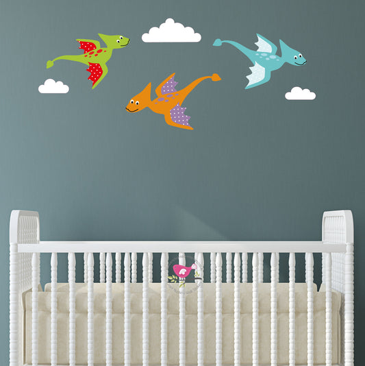 Pterodactyl Dinosaur Wall Stickers