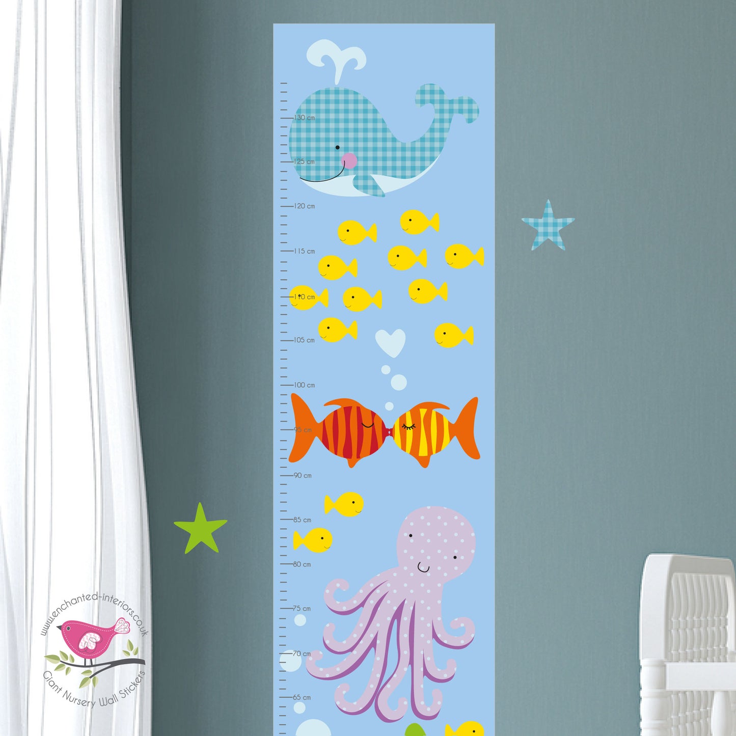 Under Water Growth Chart Decal