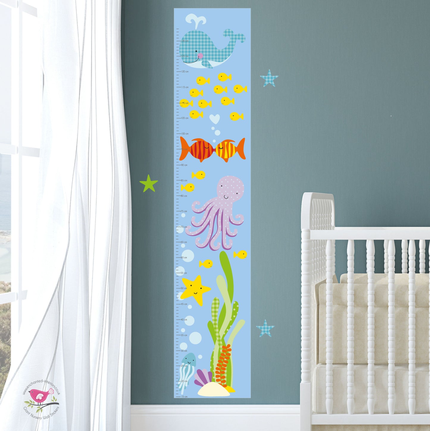 Under Water Growth Chart Decal