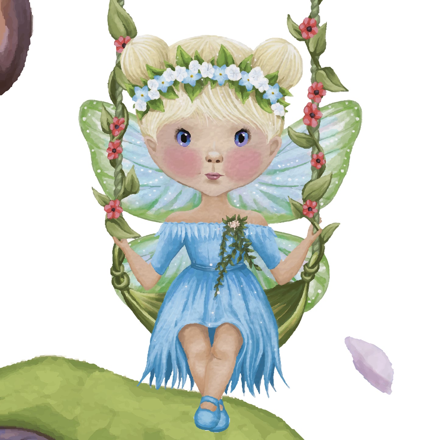 Flower Fairy Magical Tree Wall Stickers