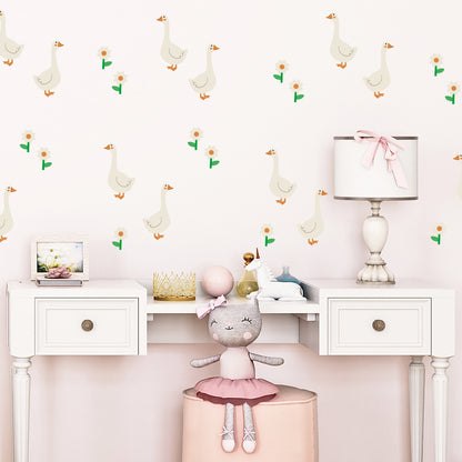 Geese and Daisy Wall Stickers