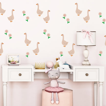 Geese and Daisy Wall Stickers