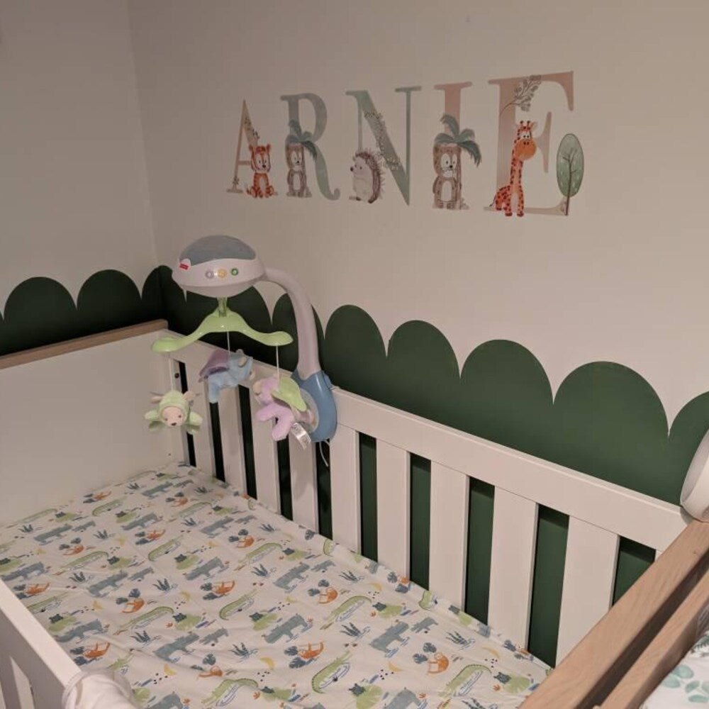 Large Scallop Arch Wall Stencil for Painting Borders