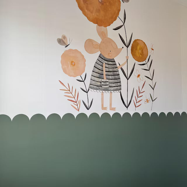 Scallop Wall Stencil for Painting Borders