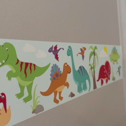 Dinosaur Themed Wall Sticker Border